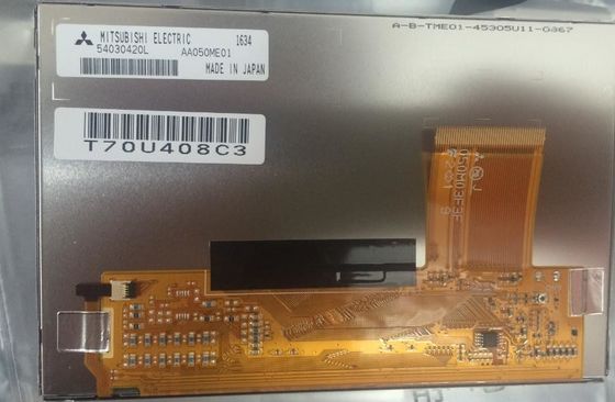 AA050ME01 - T1 Mitsubishi 5INCH 800 × 480 RGB 350CD / M2 WLED TTL Depolama Sıcaklığı: -30 ~ 80 ° C ENDÜSTRİYEL LCD EKRAN