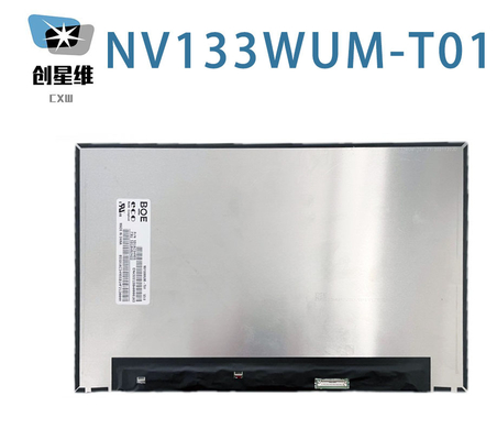 NV133WUM-T01 BOE 13.3&quot; 1920 ((RGB) × 1200, 300 cd/m2 Endüstriyel LCD Ekran