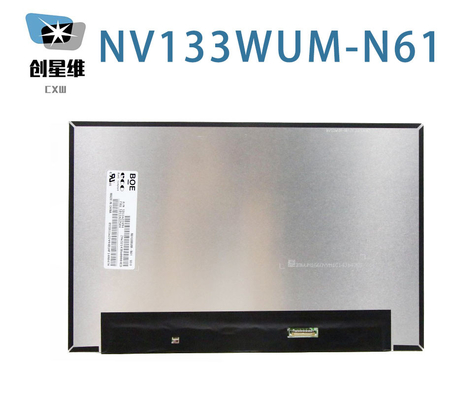 NV133WUM-N61 BOE 13.3&quot; 1920 ((RGB) ×1200, 300 cd/m2 Endüstriyel LCD Ekran