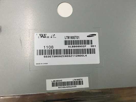 LTM190ET01 Samsung 19.0&quot; 1280 ((RGB) ×1024, 250 cd/m2 Endüstriyel LCD Ekranı