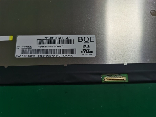 NE140FHM-N61 BOE 14.0&quot; 1920 ((RGB) × 1080, 400 cd/m2 endüstriyel LCD ekran