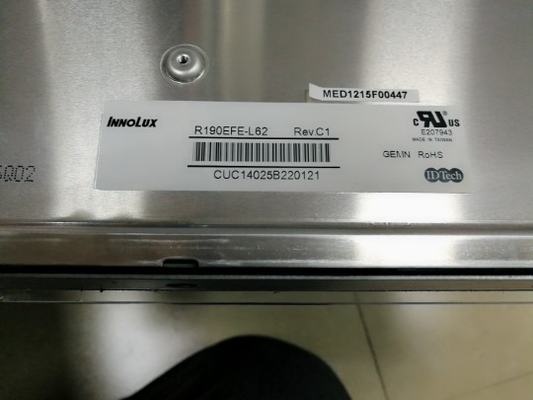 R190EFE-L62 Innolux 19.0&quot; 1280 ((RGB) ×1024, 330 cd/m2 endüstriyel LCD ekran