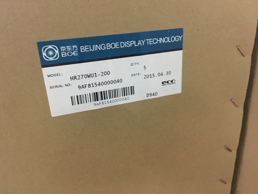 HR270WU1-200 BOE 27.0&quot; 1920 ((RGB) × 1080, 725 cd/m2 endüstriyel LCD ekran