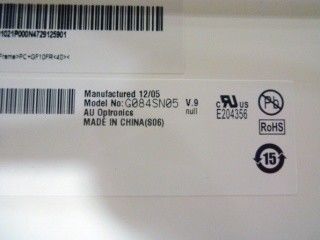 8.4 inç 800*600 TFT LCD G084SN05 V9 LED sürücüsü ile değiştirilebilir lamba