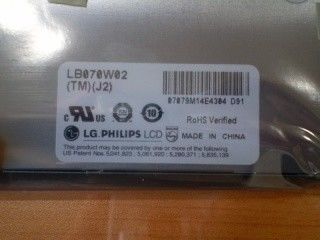 TFT 7.0&quot; LB070W02-TMJ2 220 cd/m2 (Tipik) 65/65/45/55 (Tipik)