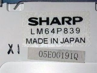 LM64P839 84PPI 640×480 VGA 9.4 INCH Keskin TFT LCD Ekranı 25/25/20/10 (Typ.)