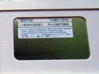 LQ084S3DG01 Görme açısı 80/80/45/80 8.4" 800×600 SVGA 119PPI Endüstriyel LCD Panel