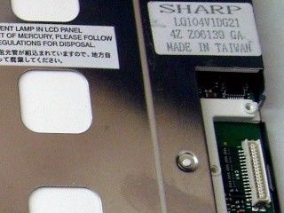 10.4" 640×480 LQ104V1DG21 Görme açısı 70/70/40/70 Keskin TFT LCD Ekranı