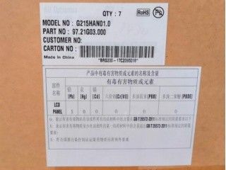 21.5 Inch 102PPI 400cd/m2 TFT LCD Panel G215HAN01.0 89/89/89/89 (Tip.)