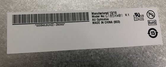 18.5 inç 84PPI 300cd/m2 AUO TFT LCD G185XW01 V0 85/85/80/80 (Tip.)