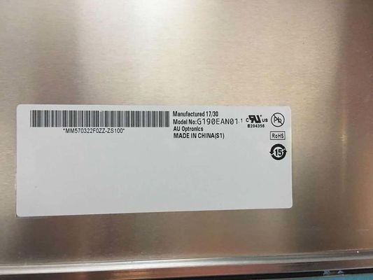 G190EAN01.2 19" 1300cd/m2 1280×1024 LVDS Endüstriyel LCD Monitörü