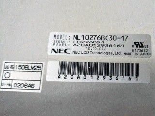 15 İnç TFT Ekran NL10276BC30-17 UA-SFT 4 PCS CCFL, Endüstriyel İçin Kullanıldı