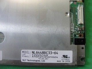 640*480 40% NTSC 450cd/m2 NEC TFT Ekranı NL6448BC33-64R 3.3/5.0V 262K 40% NTSC