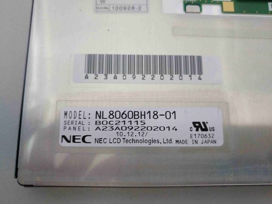 CCFL LVDS NLT 7.2in NEC TFT Ekran 400CD / M2 NL8060BH18-01
