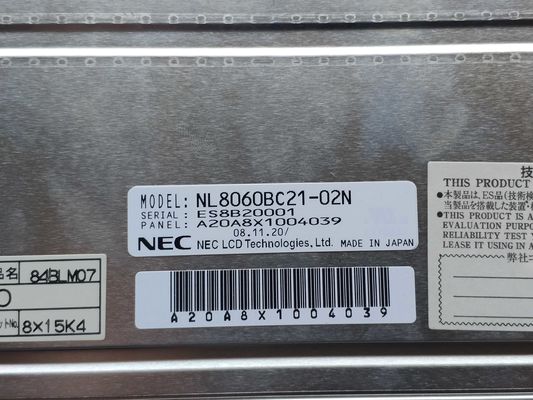 LCM 800 × 600RGB 400CD / M2 CCFL LVDS NEC TFT Panel NL8060BC21-02N