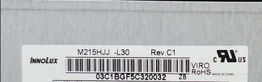 Innolux 21.5" 250cd/m2 Tft LCD Ekran M215HJJ-L30 Rev.C1 89/89/89/89 (Tip.)