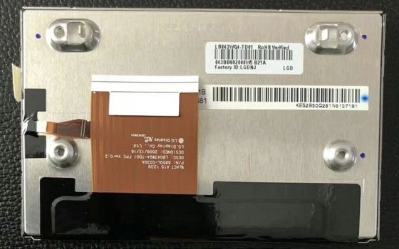 43" 480x1080 400cd/M2 Tft Lcd Ekran 128PPI LB043WQ4-TD01 70/70/60/50 (Tip.)