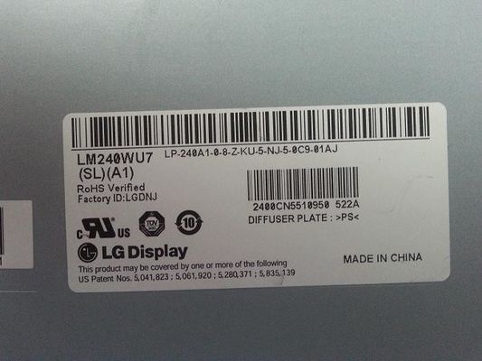 1920×1200 400cd/m2 Kare Tft Ekran 94PPI LM240WU7-SLB3