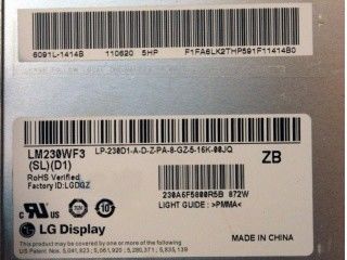 LM230WF3-SLQ5 LG Ekran 23,0&quot; 1920(RGB)×1080 250 cd/m² ENDÜSTRİYEL LCD EKRAN