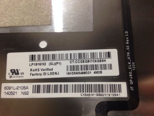 360cd/m2 149PPI Kare Tft Ekran 10.1&quot; 1280×800 LP101WX2-SLA1