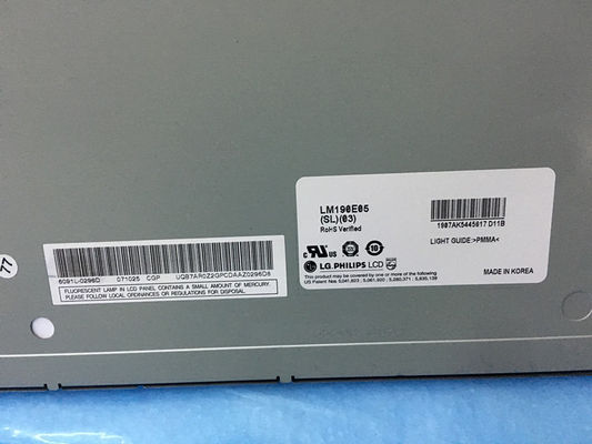 LM190E05-SL03 LG. LCD 19.0" 1280 ((RGB) × 1024 230 cd/m2 endüstriyel LCD ekran