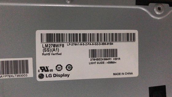 250cd/m2 81PPI WLED LCD Panel 27.0" LM270WF7-SSD1 LG Ekranı 89/89/89/89 (Tip.)