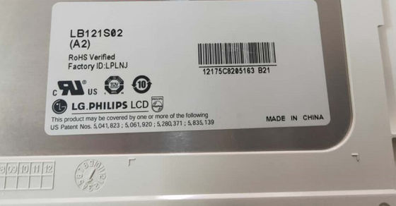 12.1" 800×600 400cd/m2 82PPI WLED TFT Panel LB121S03-TL01 65/65/50/60 (Tip.)