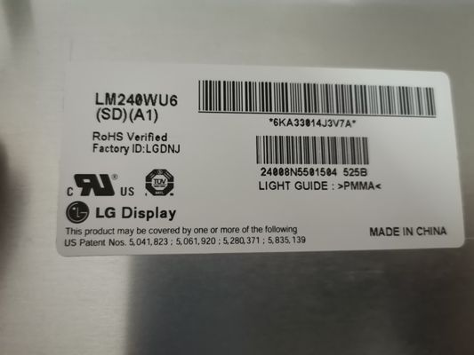 WUXGA 94PPI 320cd/m2 TFT LCD Panel 24.0" LM240WU6-SDA1 89/89/89/89 (Tip.)