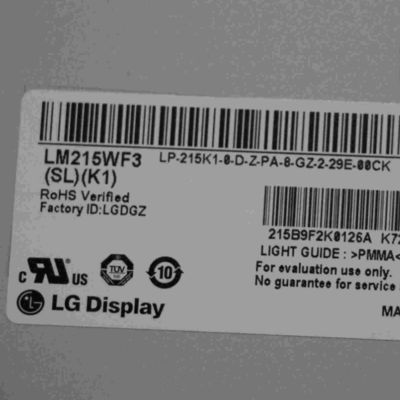 102PPI Endüstriyel LCD Panel 250cd/m2 LM215WF3-SLK1 1920×1080 WLED