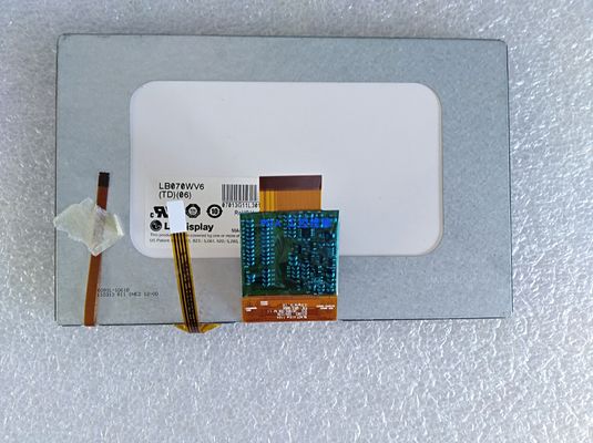 7.0" 800×480 350cd/M2 134PPI Square Tft Screen LB070WV6-TD08 65/65/50/60 (Tip.)