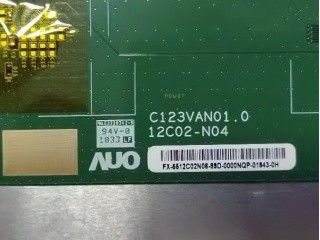 12,3 İnç Otomotiv TFT C123VAN01.0 RSDS (1 Kanal) FPC Normalde Siyah Ekranlar