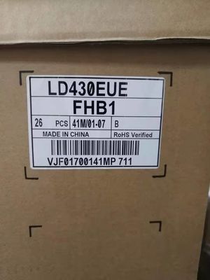 450cd/M2 RGB FHD 51PPI Kare Lcd Panel 43&quot; 1920×1080 LD430EUE-FHB1